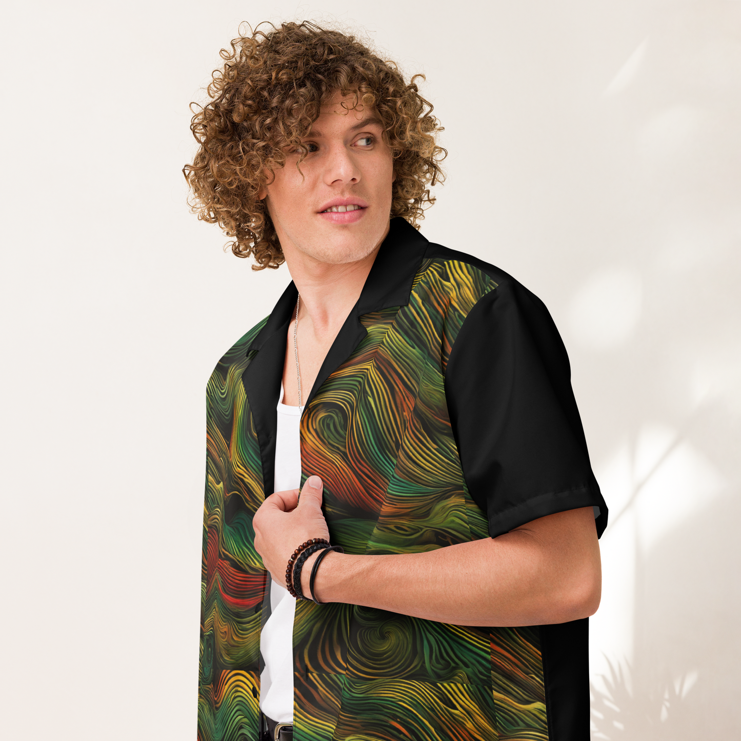 Unissex Reggae Artrootz Button Shirt