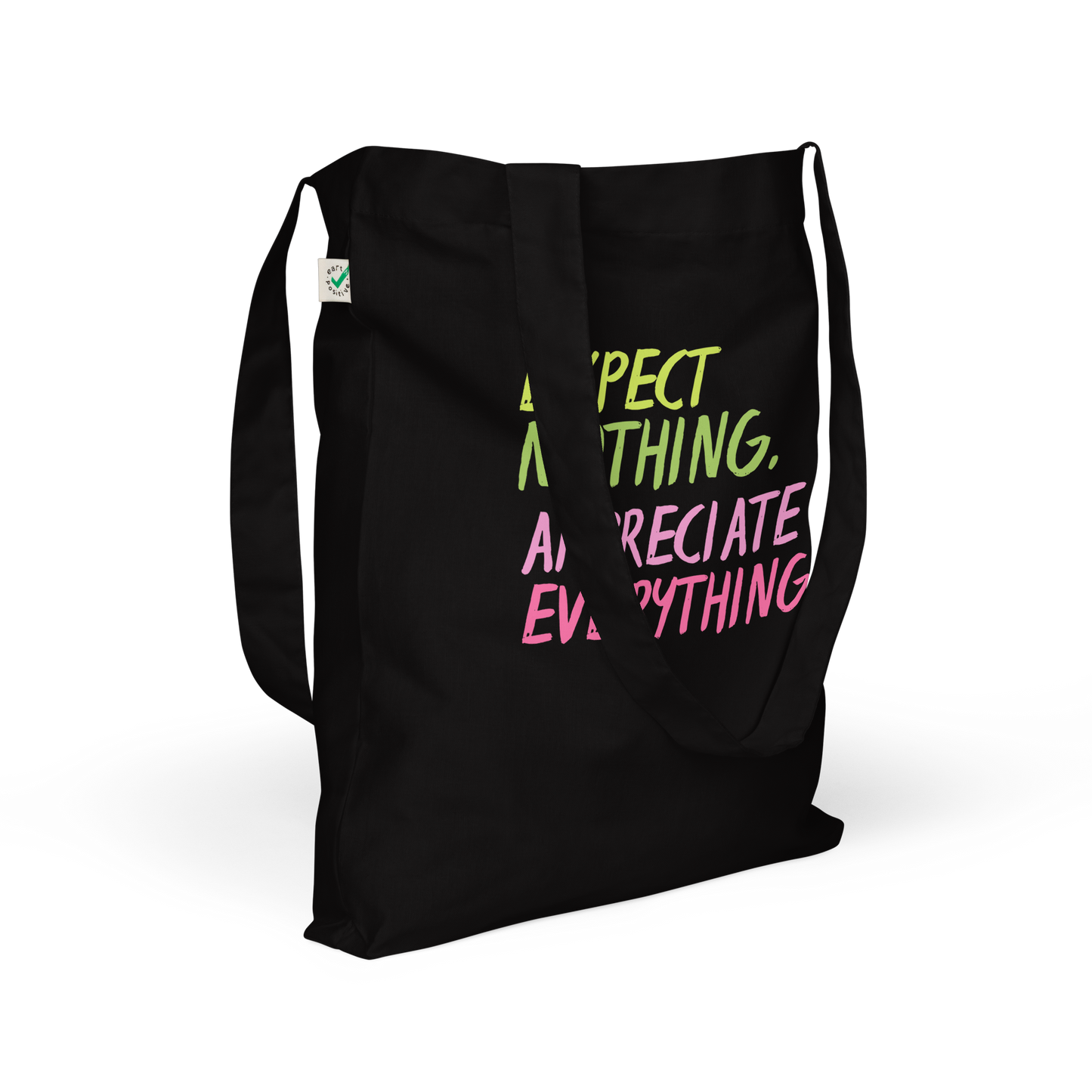 Organic fashion tote bag