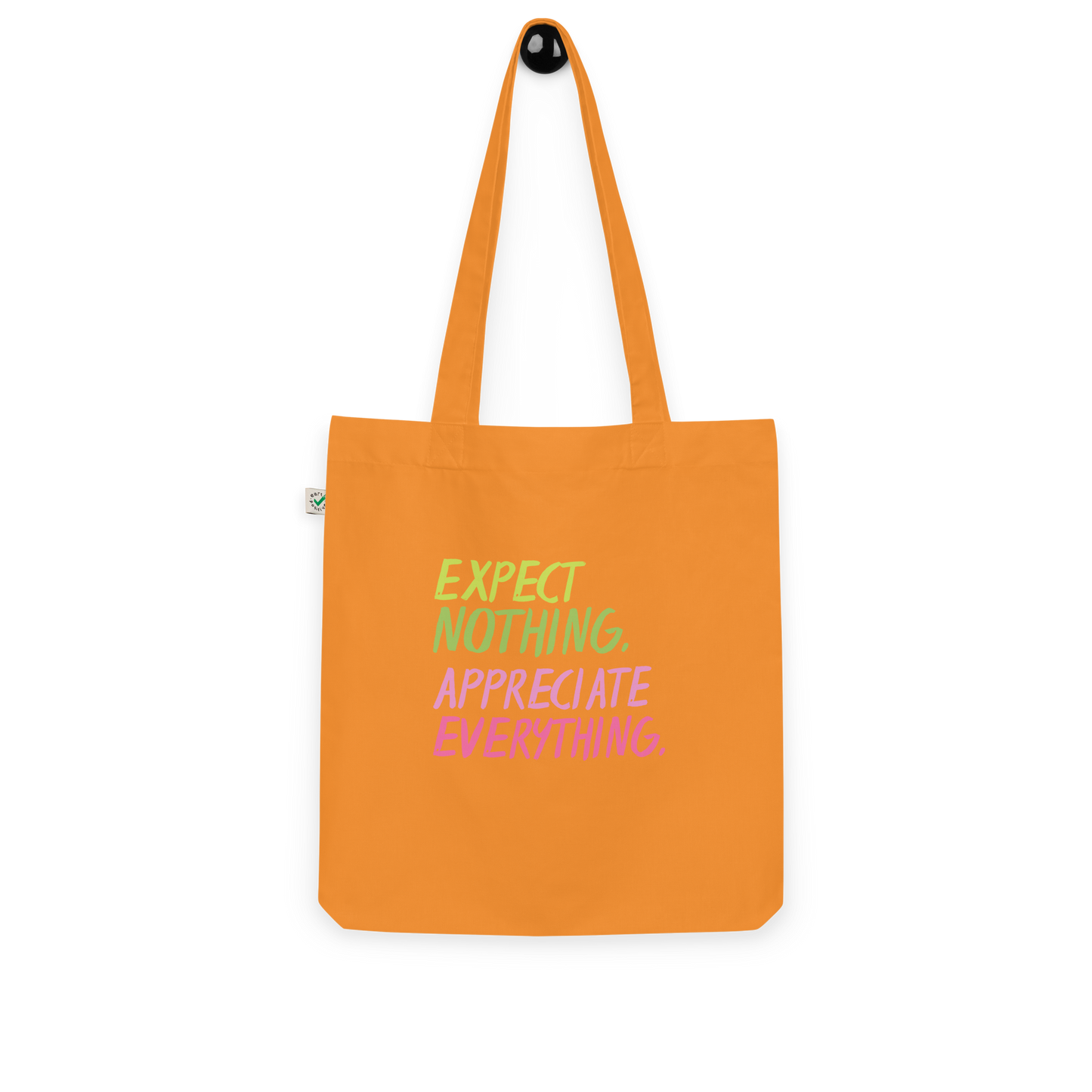 Organic fashion tote bag