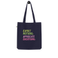 Organic fashion tote bag