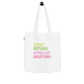 Organic fashion tote bag