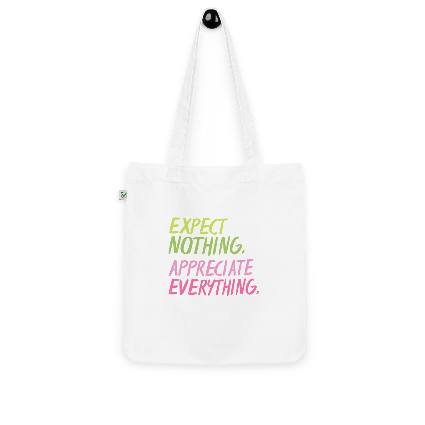 Organic fashion tote bag